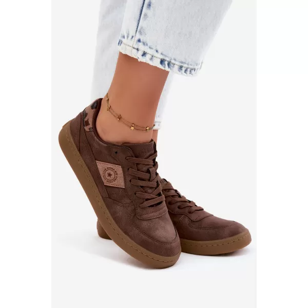  Női tornacipő BIG STAR SHOES UU274017 BARNA/BÉZS 