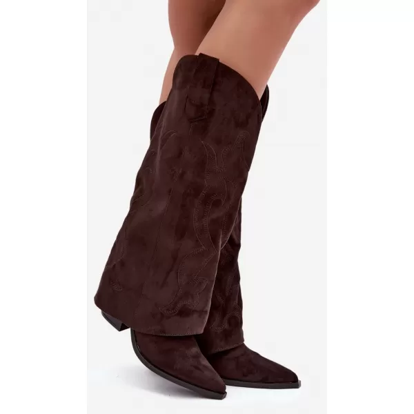  Női cowboy csizma BOTO 2588A BARNA 
