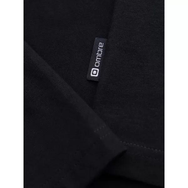  Férfi póló OMBRE OM-LSBL-0143 FEKETE 