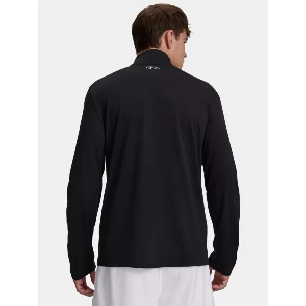  Férfi póló UNDER ARMOUR UA TECH TAPING 1/2 ZIP 6012357-001 FEKETE 