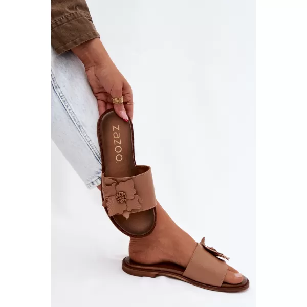  Női papucs ZAZOO 40477 CAPPUCCINO 