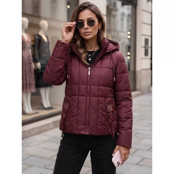  Női kabát DSTREET TY5859 BORDÓ 