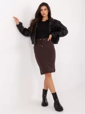 Női szoknya BASIC FEEL GOOD RV-SD-4793-1.32 SÖTÉTBARNA