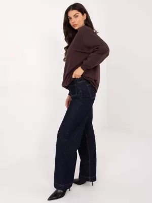 Női pulóver BASIC FEEL GOOD RV-BL-5185.70P SÖTÉTBARNA