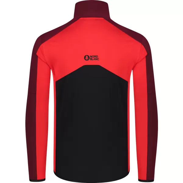  Férfi powerfleece pulóver NORDBLANC CUSP NBSFM8334 PIROS 