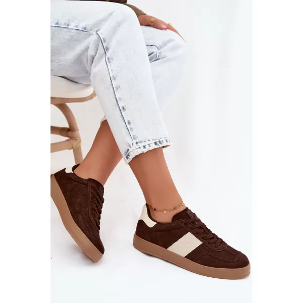  Női tornacipő BIG STAR SHOES UU274008 BARNA/BÉZS 
