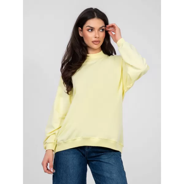  Női pulóver BASIC FEEL GOOD RV-BL-5185.93P ÉLÉNK SÁRGA 