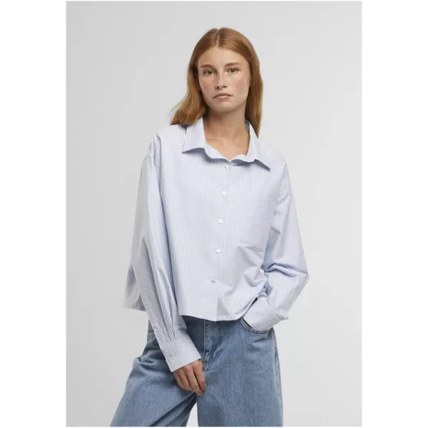  Női ing URBAN CLASSICS TB8171 VILÁGOS HORIZONT KÉK/FEHÉR 