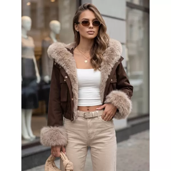  Női kabát DSTREET TY5836 BARNA 