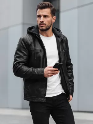 Férfi dzseki DSTREET TX5145 FEKETE