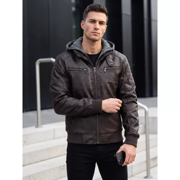 Férfi dzseki DSTREET TX5136 BARNA 