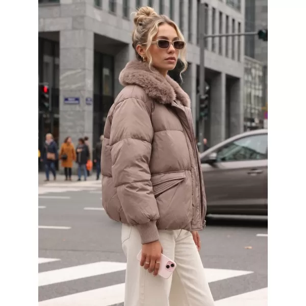  Női kabát DSTREET TY5820 BARNA 