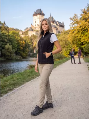 Női gyapjú mellény ALTISPORT ALW002525 FEKETE