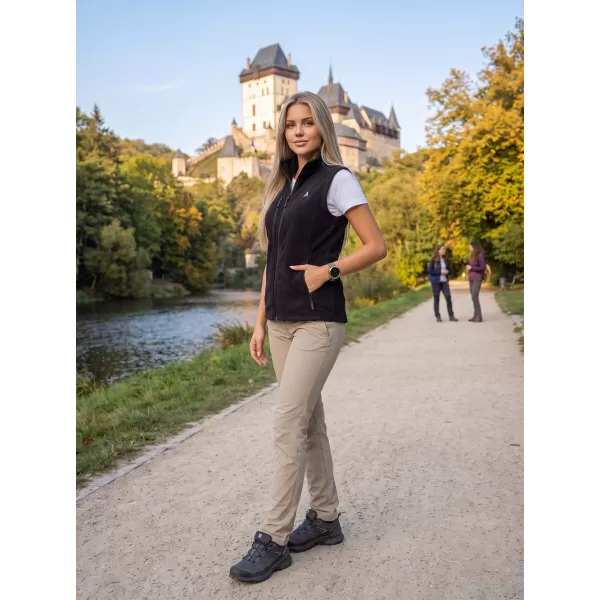  Női gyapjú mellény ALTISPORT ALW002525 FEKETE 