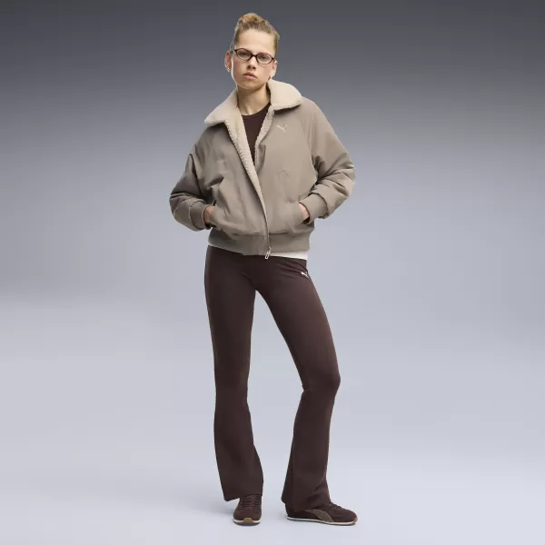  Női leggings PUMA ESS HIGH-WAIST FLARED LEGGINGS 63154233 CSOKOLÁDÉ FONDÜ 