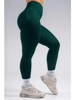 Magas derekú extra push-up leggings NEBBIA PRIMAL 850 SÖTÉTZÖLD