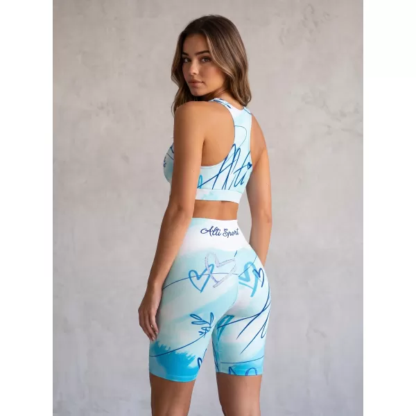  Női prémium térdig érő leggings (új méretek) ALTISPORT VOJ/ALW083LEG06 FEHÉR KÉK 