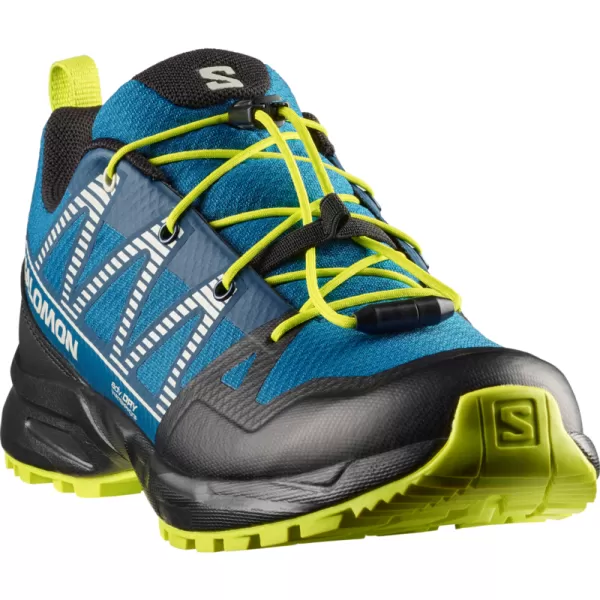  Gyerekcipők SALOMON OUTSCAPE WATERPROOF L49212500 MYKONOS KÉK/FEKETE/SAVAS MÉSZ 