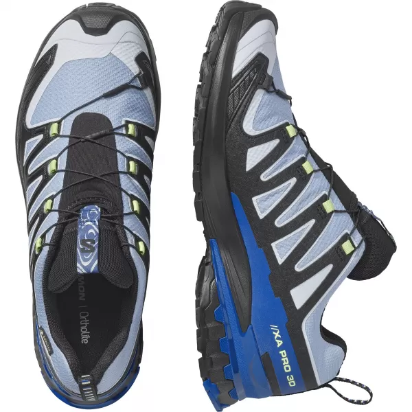  Férfi cipők SALOMON XA PRO 3D V9 GORE-TEX STORM L45486500 FEKETE/BRUNNERA KÉK/SZÖRFÖZHET AZ INTERNETEN 