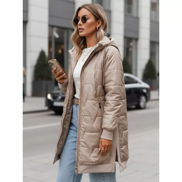  Női kabát DSTREET TY5810 BÉZS 