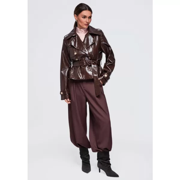  Női kabát OMBRE OW-JAFL-0144 BARNA 