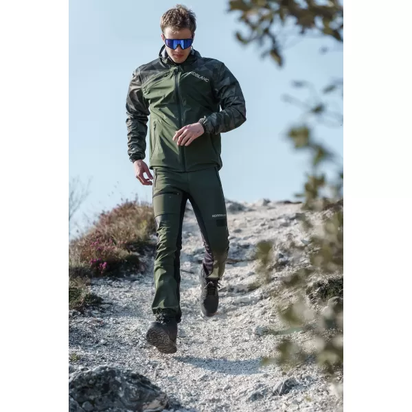  Férfi vízálló multisport nadrág NORDBLANC RIDGEWALK NBSPM8325 SÖTÉTZÖLD 