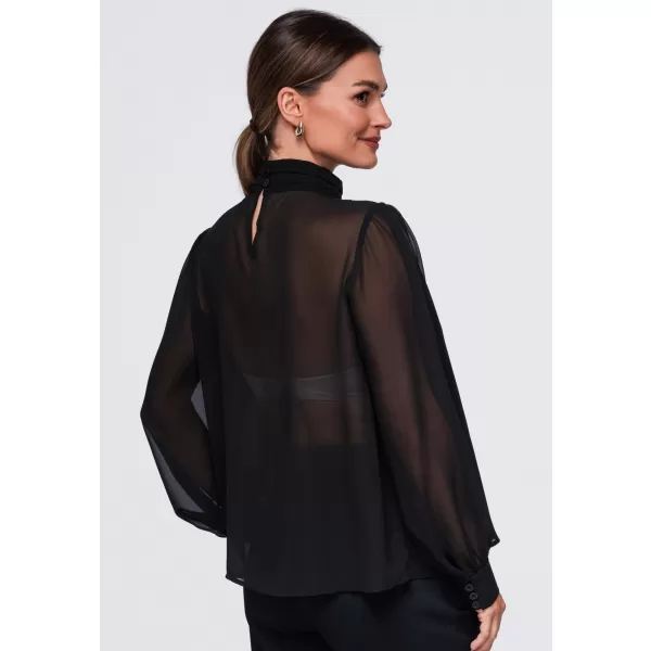  Női blúz OMBRE OW-TS-E0085 FEKETE 