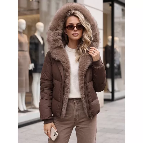 Női kabát DSTREET TY6104 BARNA 