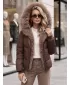 Női kabát DSTREET TY6104 BARNA