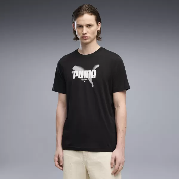  Férfi póló PUMA GRAPHICS TEE 69435501 PUMA FEKETE 