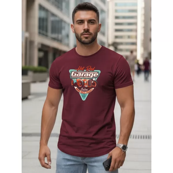  Férfi póló DSTREET NX5093R-BU BURGUNDIA 