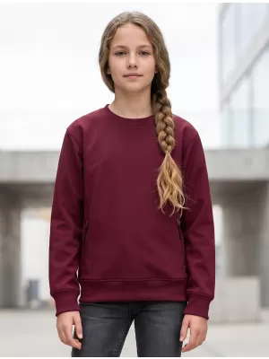 Gyermek pulóver MALFINI CREW 427 GRÁNÁT