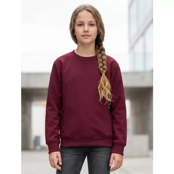  Gyermek pulóver MALFINI CREW 427 GRÁNÁT 