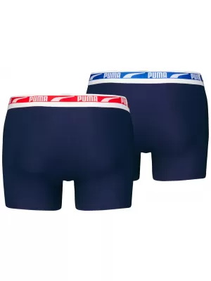 Férfi boxerek PUMA MEN EVERYDAY MULTI LOGO BOXER 2P 93832503 HADITENGERÉSZET KOMBÓ