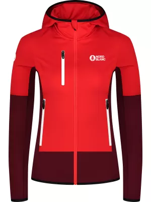 Női powerfleece pulóver NORDBLANC RAVINE NBSFL8336 PIROS