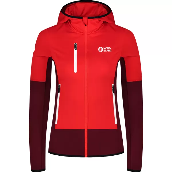  Női powerfleece pulóver NORDBLANC RAVINE NBSFL8336 PIROS 