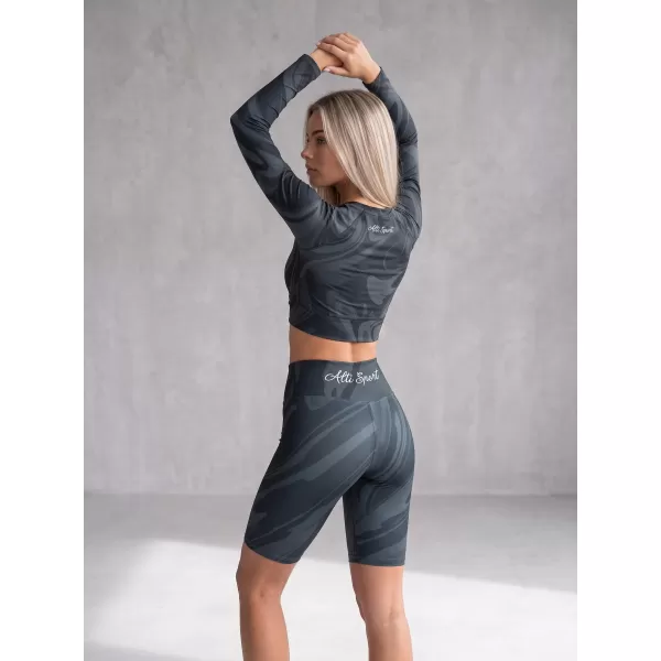  Női prémium térdig érő leggings (új méretek) ALTISPORT VOJ/ALW072LEG06 FEKETE 