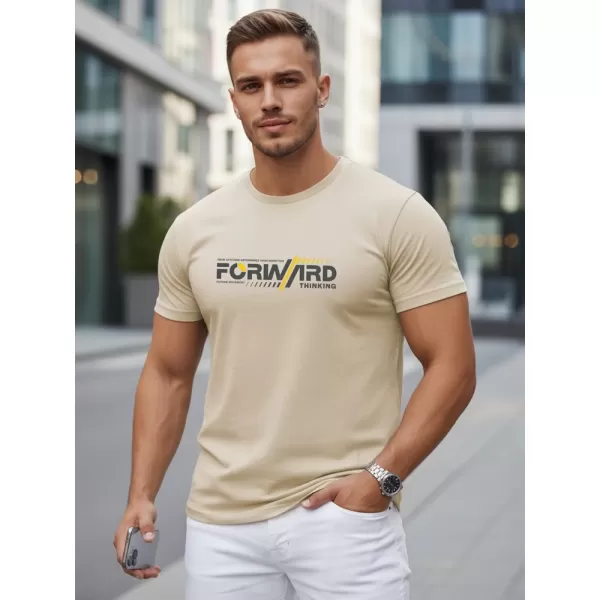  Férfi póló DSTREET NX0145R-BT BÉZS 