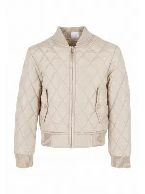 Lány steppelt kabát URBAN CLASSICS UCK806-02903 FEHÉR HOMOK