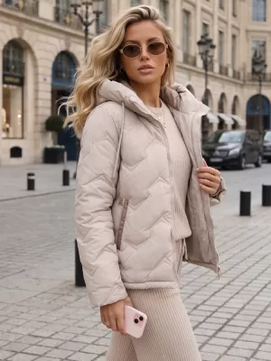 Női kabát DSTREET TY5945 BÉZS