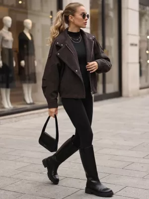 Női kabát DSTREET TY6034 BARNA