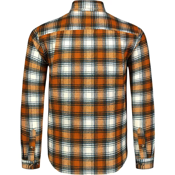  Férfi flanel ing NORDBLANC MOOR NBSSM8368 BARNA 