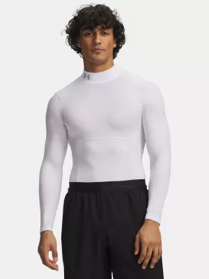 Férfi póló UNDER ARMOUR UA HG ELITE COMP MOCK LS 6015385-100 FEHÉR