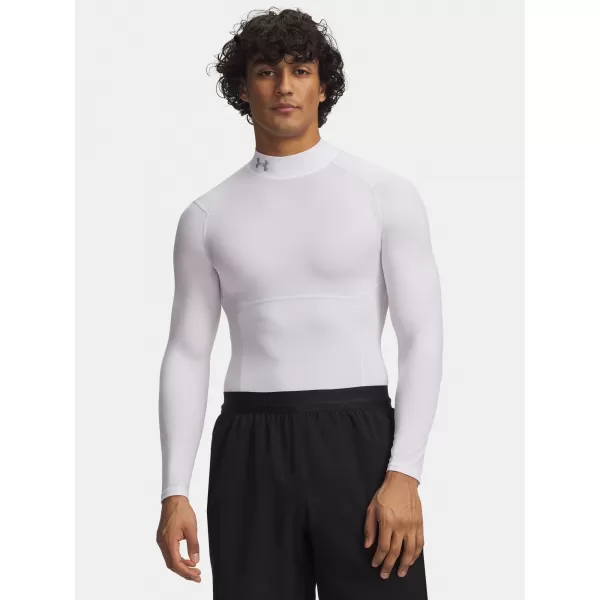  Férfi póló UNDER ARMOUR UA HG ELITE COMP MOCK LS 6015385-100 FEHÉR 