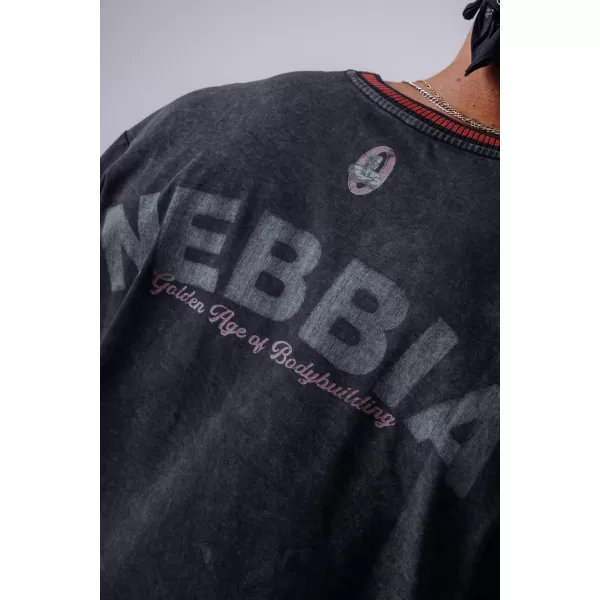  Férfi pólók NEBBIA OLYMPIA HEAVYWEIGHT COTTON 941 FEKETE 