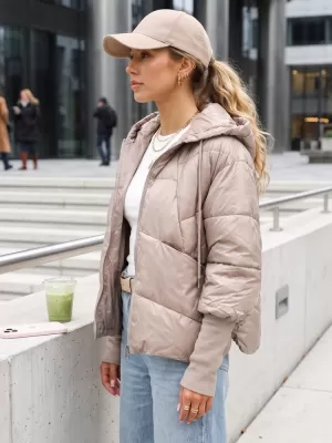 Női kabát DSTREET TY5764 KARAMELLA