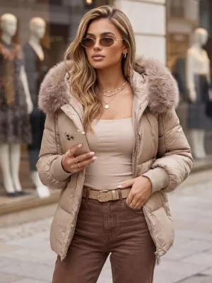 Női kabát DSTREET TY6005 KARAMELLA
