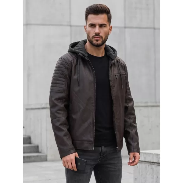  Férfi dzseki DSTREET TX5142 BARNA 