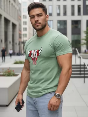 Férfi póló DSTREET RX4930 VILÁGOSZÖLD
