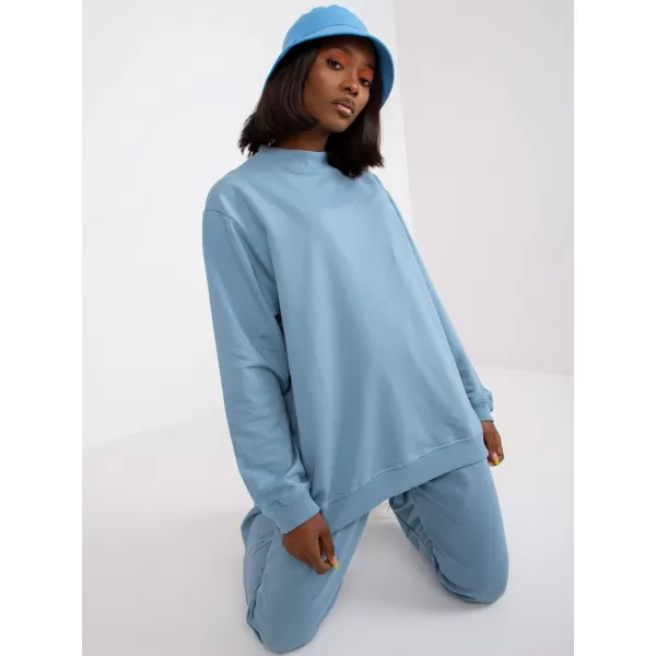  Női pulóver BASIC FEEL GOOD AP-BL-A-R001 VILÁGOSKÉK 